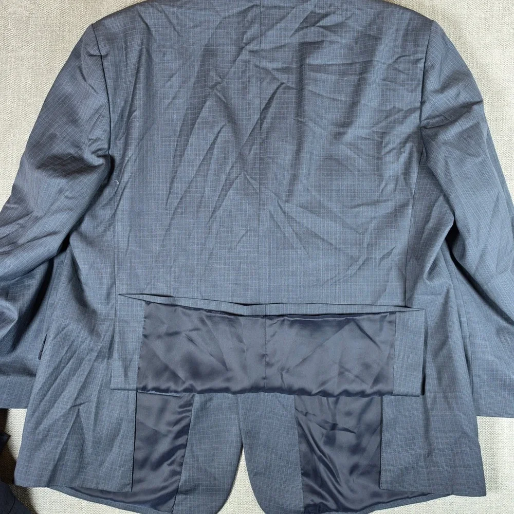 Jos. A. Bank Full Suit Mens 52R Blue Traveler's Collection Tailored 100% Wool